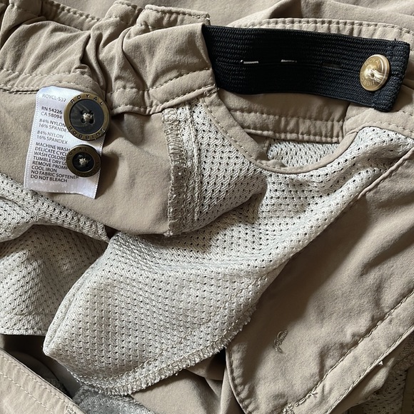 Royal Robbins Adjustable Waist Tan Cargo Pants - Picture 5 of 7